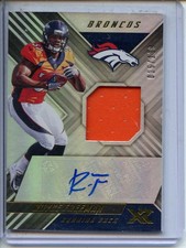 2018 Panini XR #RSA24 Royce Freeman Rookie Swatch Autographs #/199