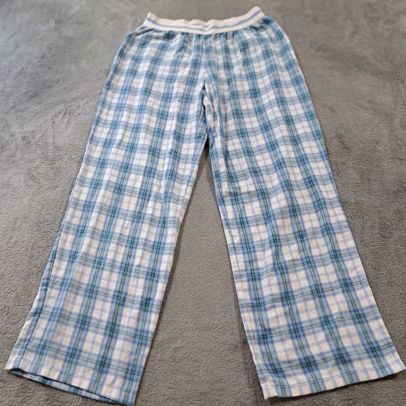 Art Class Girls Blue Plaid Pajama Pants Size XL (14) Elastic Waist Drawstring