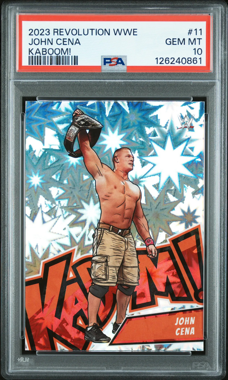 2023 Panini Revolution WWE Kaboom! John Cena #11 PSA 10 ONLY ONE ON MARKET