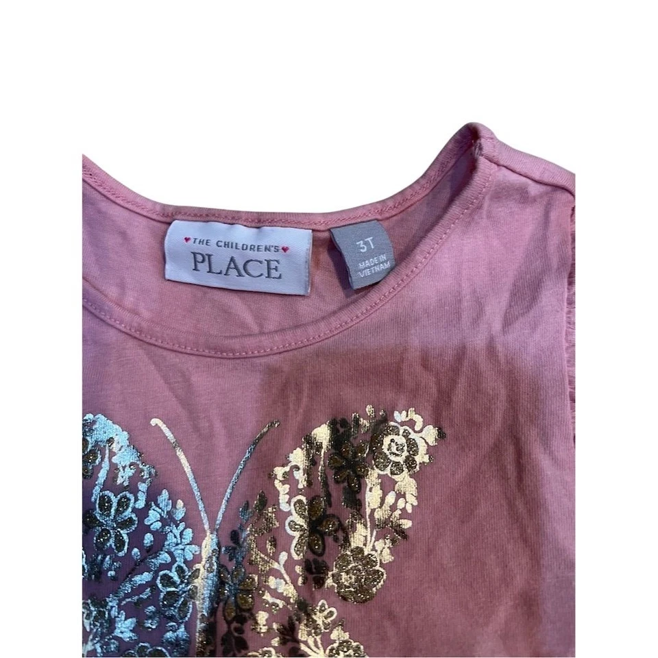 Vestido Tutú Mariposa Lentejuelas Rosa 3T The Children Place Niñas Ropa de Fiesta. . Foto 2 de 4