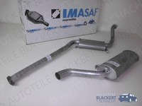 Imasaf Auspuffset für Saab 9000I Turbo 16 2.0 + 2.3 1989-1992|Mitteltopf+Endtopf