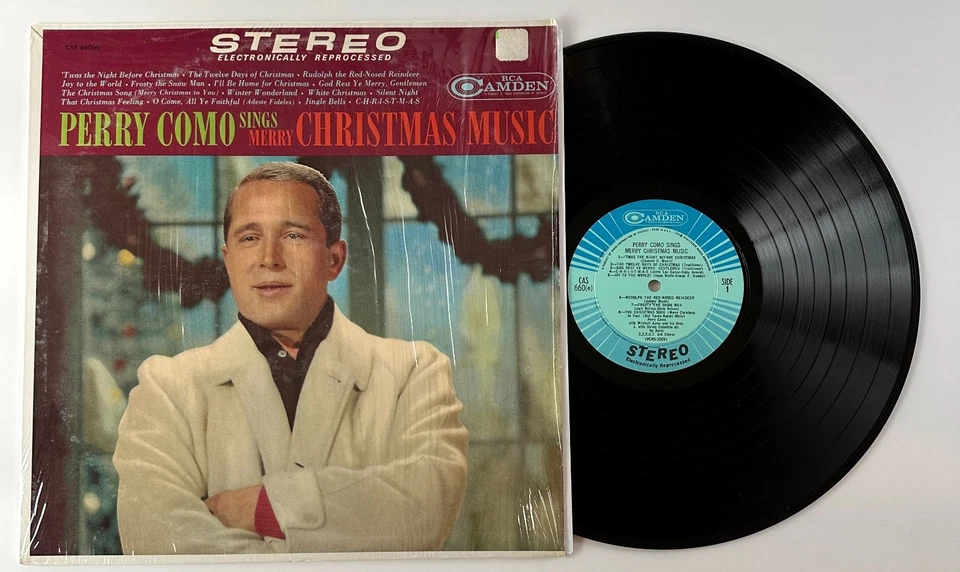Perry Como Sings Merry Christmas Music Vinyl LP CAS-660(e) NM/NM SHRINK Foto 2 de 4