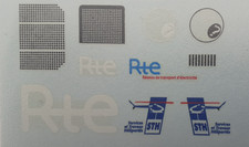 decals decalcomanie deco reseaux electrique helicoptère  1/43