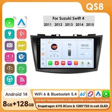 8+128GB For 2011-2015 Suzuki Swift 4 Stereo Android 14 CarPlay Car Radio GPS DSP