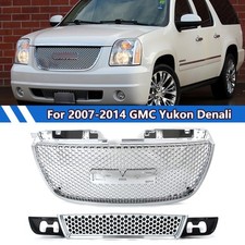 For 2007-2014 Gmc Yukon Chrome Upper Lower Front Hood Grill Grille Wround Holes For 2007-2014 Gmc Yukon Chrome Upper Lower Front Hood Grill Grille Wround Holes