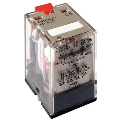 Omron My4in-Ac24(S) Plug-In, General Purpose Relay, Square, 5 A, 14, Plug-In