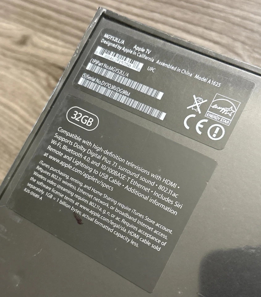 Apple TV 4th Generation 32GB Media Streamer A1625 MGY52LL/A Factory Sealed - Image 4 of 4