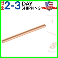 1 Pack Pure Copper Round Rod 10mm/0.39 Inch Diameter 100mm/4 Inch Length Soli...