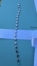 Bracciale Tiffany & Co Vintage Argento Sterling 925 Cuore Puff Medio 7,25” ITALIA