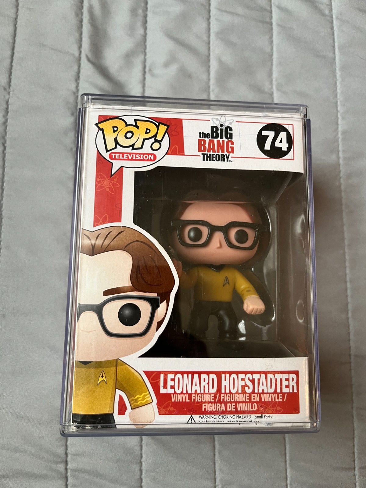 Funko Pop The Big Bang Theory Leonard Hofstadter (Star Trek) #74 Con Estuche Rígido