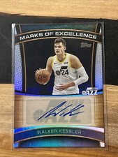 2025-26 Topps Basketball Walker Kessler Marks Of Excellence Auto RAINBOW (0047)