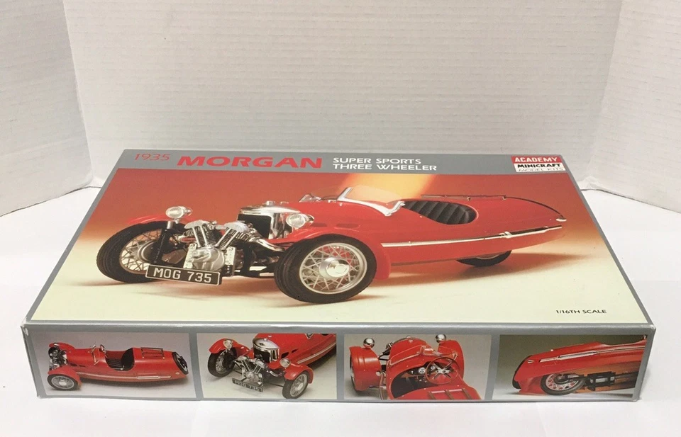 Minicraft 1935 Morgan Super Sport Three Wheeler Model Academy Minicraft  - Image 4 of 4