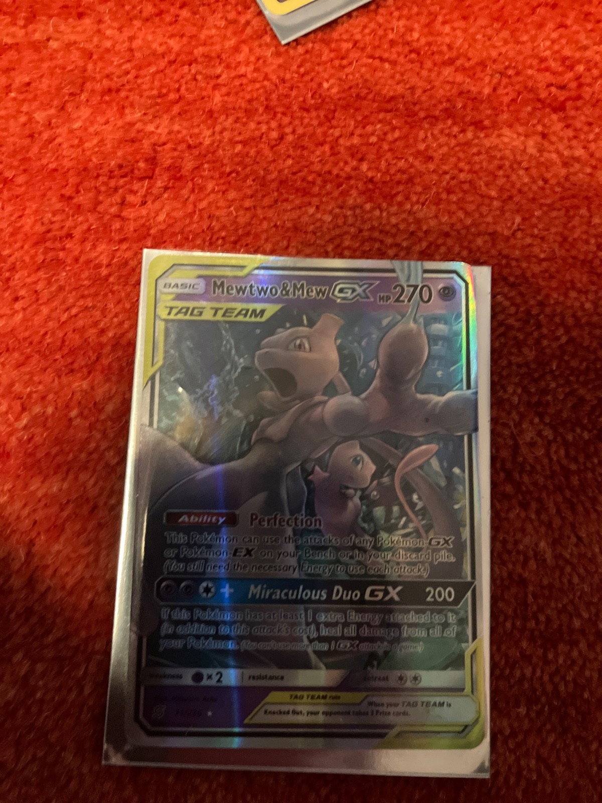 Mewtwo & Mew GX 71/236 Sm-Unified Minds Holo