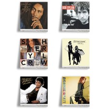 Ilyapa Vinyl Records Holder Shelf, 6 Pack - Weathered White