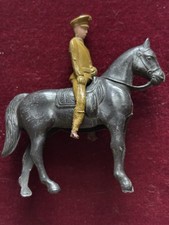 Vintage Bergen Toys Horse And Rider Plastic Used VG