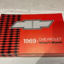 1969 Chevrolet Impala SS GM Factory Original Manual 2rd Edt.   