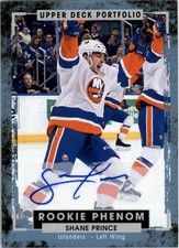 2015-16 Upper Deck Portfolio Autographs #207 Shane Prince E Auto - HKY