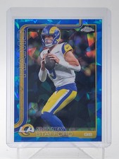 MATTHEW STAFFORD 2025 TOPPS CHROME SAPPHIRE REFRACTOR LOS ANGELES RAMS A Q6383