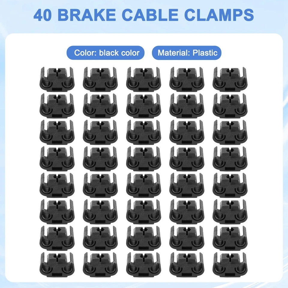 50 PIEZAS CLIPS DE LÍNEA DE FRENO aptos para VW Beetle Golf Jetta Passat Audi A4 A6 A8 Foto 2 de 4