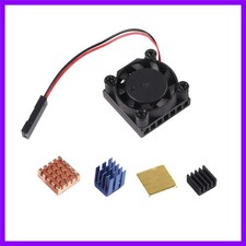 Aluminum Heat Sink Single Cooling Fan for Raspberry Pi 4/3B /3B/2B
