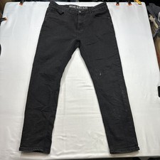 Vintage Genes Black Slim Fit Jeans Faded Blac...