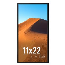 11x22 Picture Frame for Wall Display, 11x22 Black Picture Frame with HD Plexi...