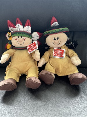 Rare Gotta Getta Gund Big Chief/Little Feather Brand New With Tags