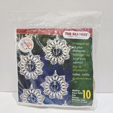The Beadery Holiday Beaded Ornament Kit 7366 - Snowflakes Makes 10 READ