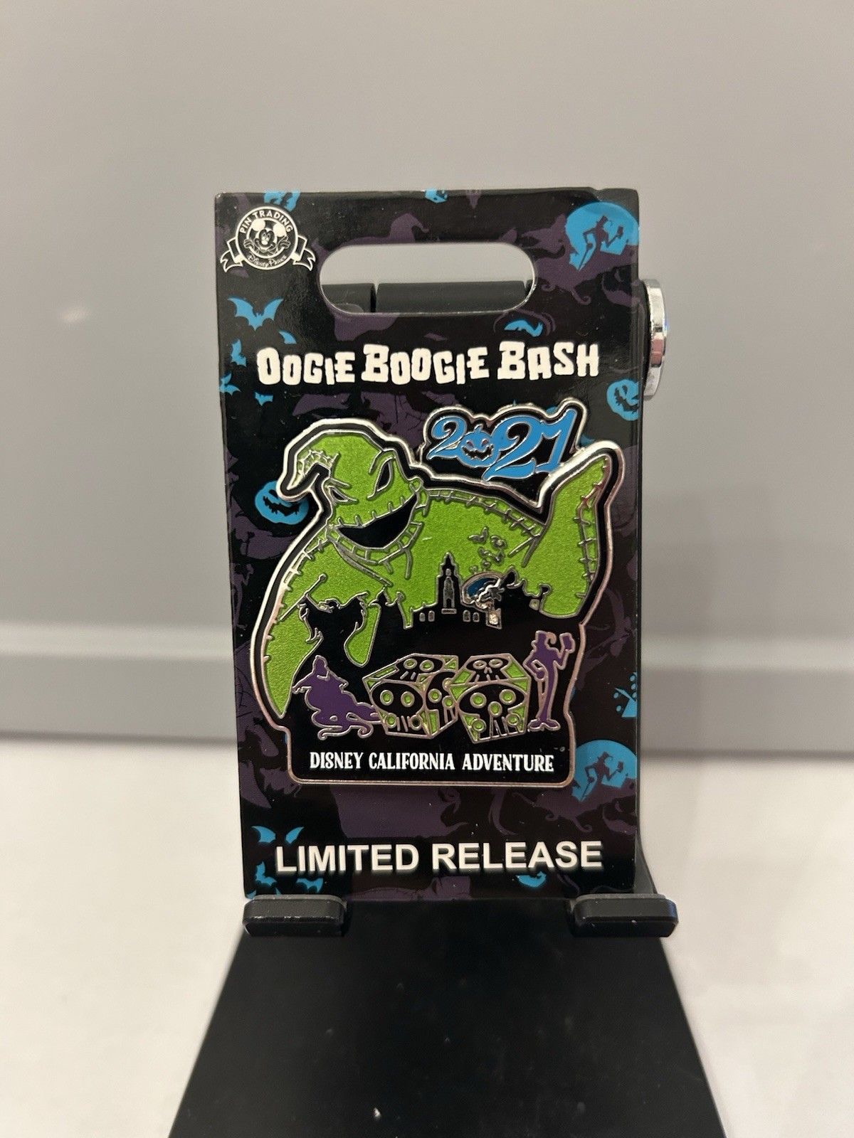 Oogie Boogie Bash 2021 Logo Pin Limited Release Disney California Adventure LR 