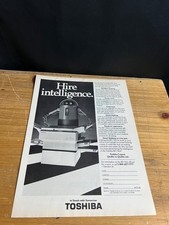1984 Vintage 8X11 PROMO Print Ad FOR TOSHIBA BD-7816 ROBOTIC COPIER ROBOT HIRE?