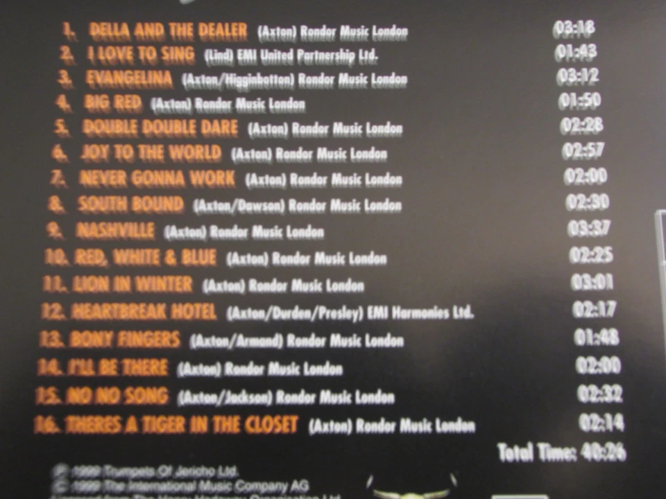 Hoyt Axton Della And The Dealer 1999 German Press Compilation CD 204822-205 OOP - Image 4 of 4