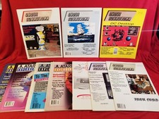 1990 Atari Interface & Explorer Magazine Lot 10 Video Game vtg 80s 90s