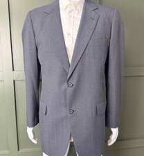 VTG Brooks Brothers 346 Mens 44L Gray Pinstripe Wool 2-Piece Suit 38W x 30L USA