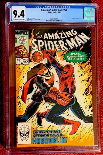 Rare “Amazing Spider-Man” #250 Marvel 3/1984 “Hobgoblin” Appearance CGC 9.4 !!!