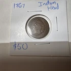 1867 INDIAN HEAD CENT G/VG  LOWEST PRICES ON THE BAY