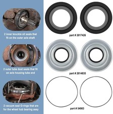 Front Axle Knuckle Tube Seal Kit O-ring 2014835 2017426 54983 For 2005-2019 Ford