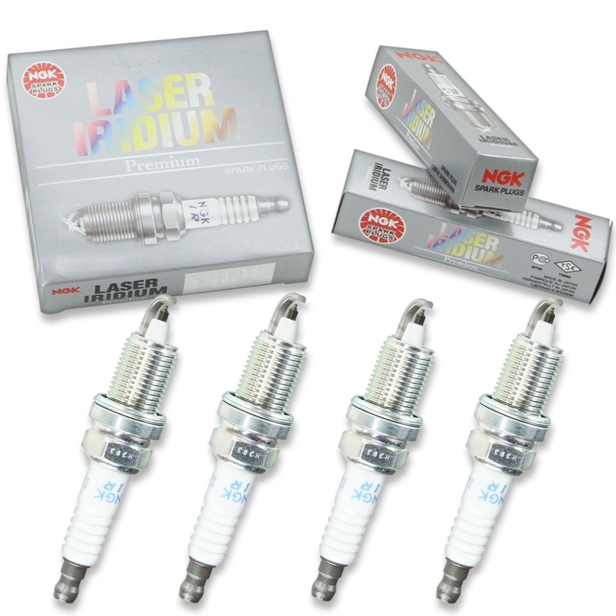 4pcs 2008 Evinrude E225DCXSCM NGK Laser Iridium Spark Plugs 225 HP Kit Set cd