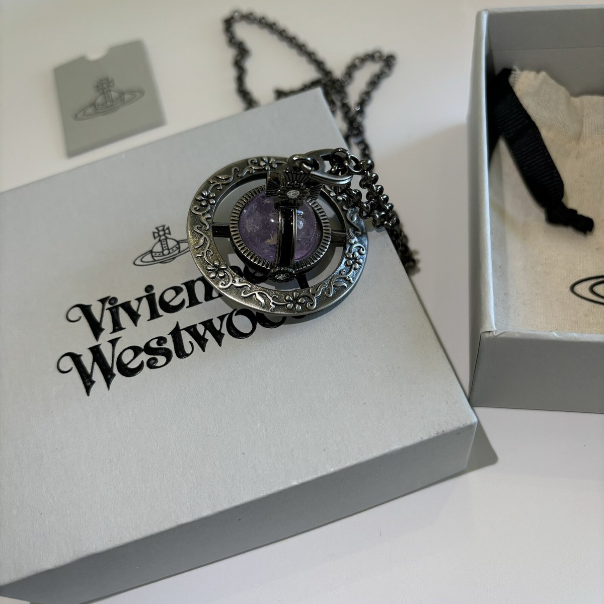 Vivienne Westwood Vintage Style Floral big orb necklace With
