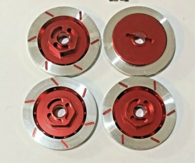 RC 1:10 4 x 12mm Hex Disc Aluminium Red Drift Tamiya HPI HSP Flying Fish TT-02