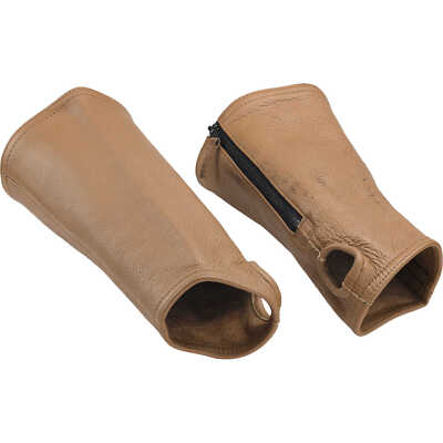 Leather Arm Chaps Tan Regular Medium