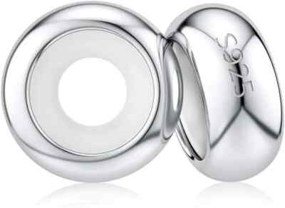 Authentic 2Pc Clip Lock Spacer Stopper Charm Bead Suits Pandora Bracelet NEW 004