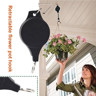 Garden Pull Down Hanger Hanging Basket Retractable Pulley Garden