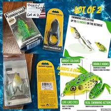 LunkerHunt Lunker Frog, ICAST Winner, 2.25”, 1/2 OZ BOOYAH BAIT BYA PAD CRASHER