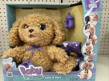 BABY PAWS Labradoodle, INTERACTIVE Plush Puppy that REACTS to your