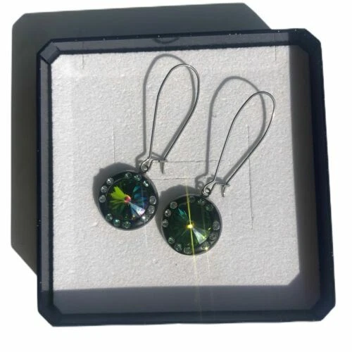 Orecchini di bigiotteria in pietra principale cristallo