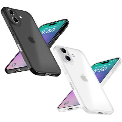 NALIA Hardcase iPhone 16 matt transparent stoßfest