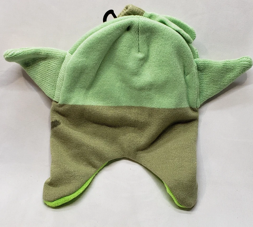 Juego de sombreros y mitones Star Wars The Mandalorian The Child Toddler Trapper OSFM/Nuevo Foto 3 de 4