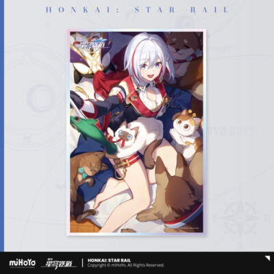 miHoYo Honkai: Star Rail Acrylic paper Topaz Light Cone Worrisome Blissful 8.4''