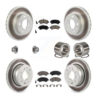 Hub Bearing Coated Brake Rotor Pads Front Rear Kit (10Pc) For Ram ProMaster 1500