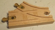 Vintage Thomas  Friends Wooden Railway Curved Switch Y Track 1 piece Set 4" GUC